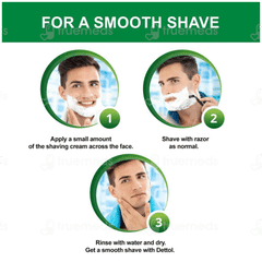 Dettol Fresh Citrus Pine Lather Shaving Cream 60+18gm Free