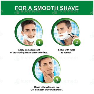 Dettol Fresh Citrus Pine Lather Shaving Cream 60+18gm Free