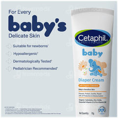 Cetaphil Baby With Organic Calendula Diaper Cream 70gm