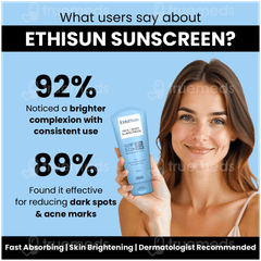 Ethisun Spf 50+ Pa++ Hybrid Sunscreen 100gm