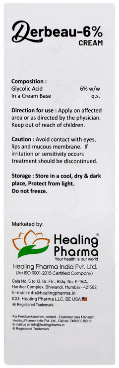 Derbeau 6% Cream 30gm