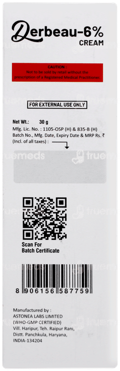 Derbeau 6% Cream 30gm