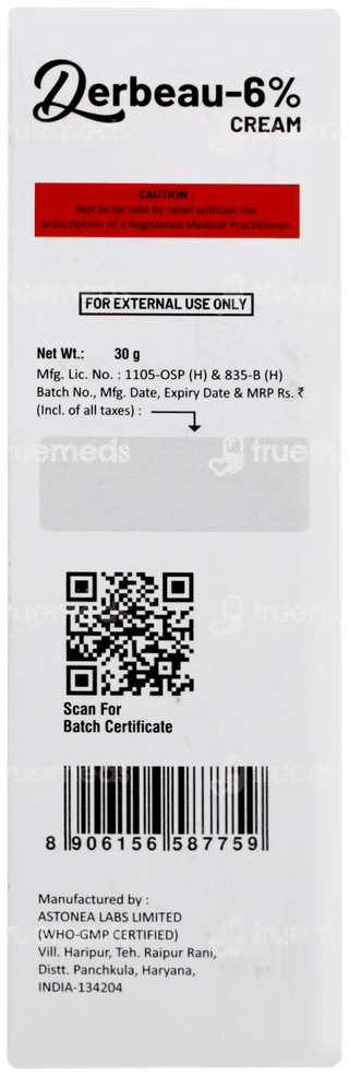 Derbeau 6% Cream 30gm