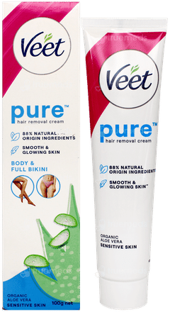 Veet Pure Body & Full Bikini Sensitive Skin Hair Removal Cream 100Gm