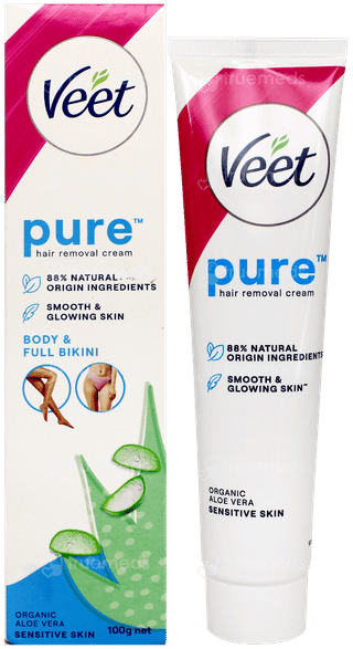 Veet Pure Body & Full Bikini Sensitive Skin Hair Removal Cream 100Gm