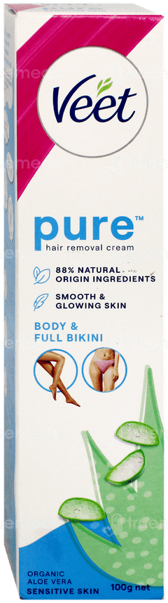 Veet Pure Body & Full Bikini Sensitive Skin Hair Removal Cream 100Gm