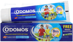 Odomos Non Sticky Mosquito Repellent Cream 100gm With Odomos Natural Cream 23gm Free