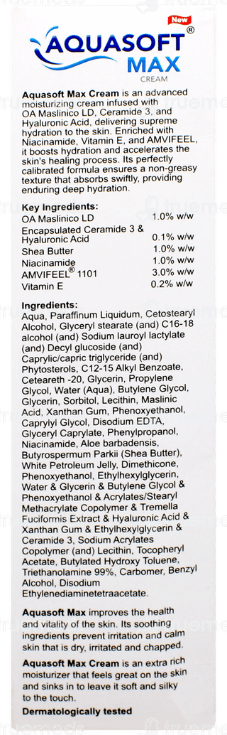 Aquasoft Max Intense New Moisturizing Cream 100gm