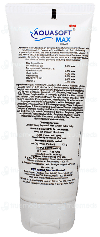 Aquasoft Max Intense New Moisturizing Cream 100gm