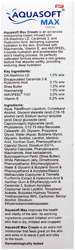 Aquasoft Max Intense New Moisturizing Cream 100gm