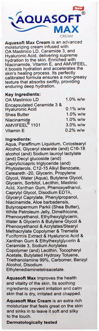 Aquasoft Max Intense New Moisturizing Cream 100gm