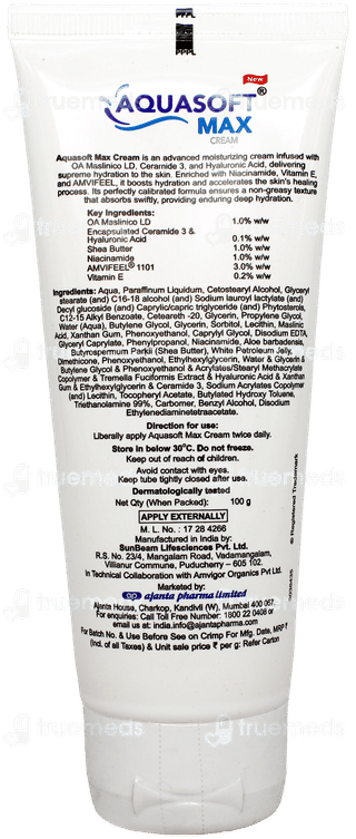 Aquasoft Max Intense New Moisturizing Cream 100gm