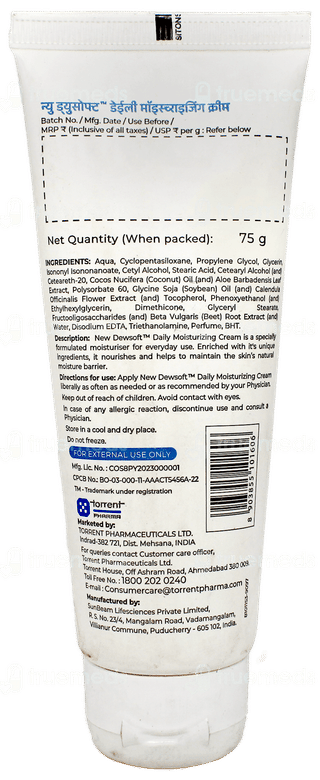 Dewsoft New Daily Moisturizing Cream 75Gm