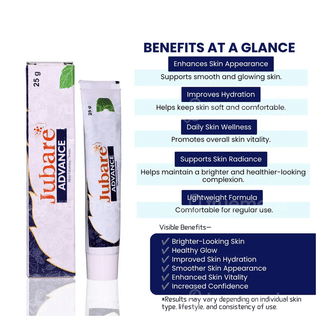 Jubare Advance Skin Glowing Cream 25Gm
