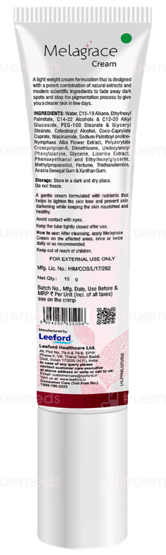 Melagrace Cream 15Gm