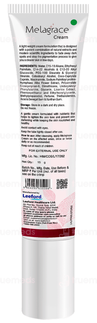 Melagrace Cream 15Gm