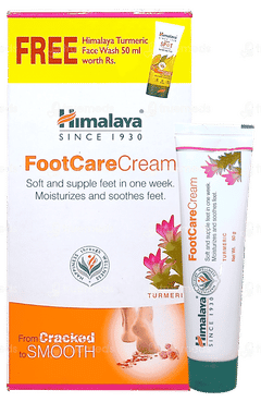 Himalaya Footcare Cream 50Gm With Himalaya Turmeric Face Wash 50Ml Free Himalaya Footcare Cream 50Gm With Himalaya Turmeric Face Wash 50Ml Free