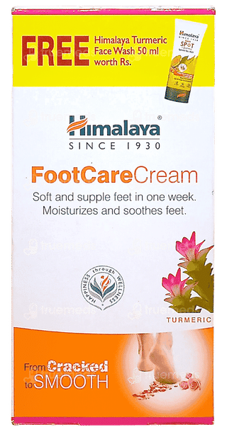 Himalaya Footcare Cream 50Gm With Himalaya Turmeric Face Wash 50Ml Free