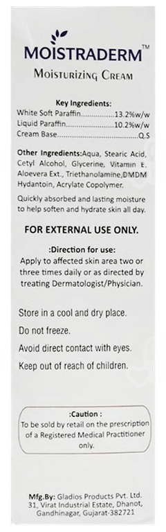 Moistraderm Moisturizing Cream 100Gm