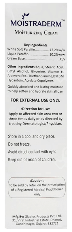 Moistraderm Moisturizing Cream 100Gm