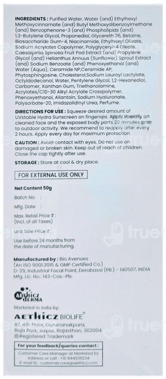 Uvstable Advance Protection Spf 50 Pa +++ Hydra Sunscreen 50Gm