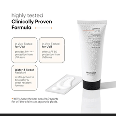 Minimalist Light Fluid Spf 50 Face Sunscreen 50Ml