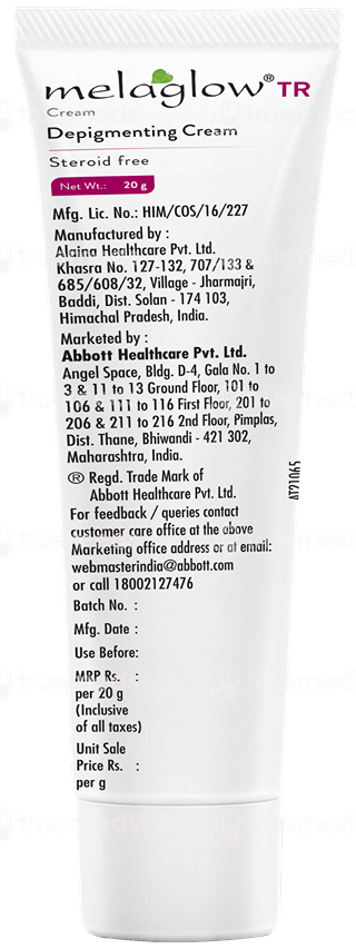 Melaglow Tr Depigmenting Cream 20Gm