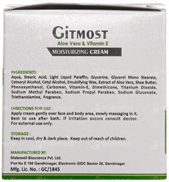 Gitmost Aloe Vera & Vitamin E Deep Hydration Moisturizing Cream 75Gm
