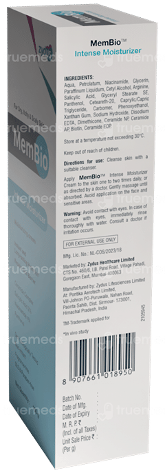 Membio Intense Moisturizer Cream 100Gm