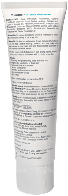 Membio Intense Moisturizer Cream 100Gm