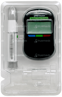 One Touch Select Simple Blood Glucose Monitoring System With 10 Strips Free