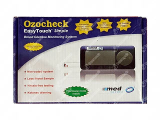 Ozocheck Easy Touch Simple Blood Glucose Monitor With 10 Test Strips 1