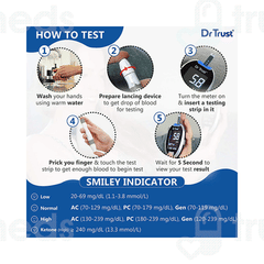 Dr Trust Usa Gold Standard Blood Glucose Monitoring System 10 Test Strip 1