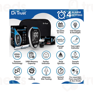 Dr Trust Usa Gold Standard Blood Glucose Monitoring System 10 Test Strip 1