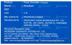Accusure Pulse Oximeter 1