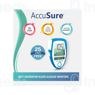 Dr Gene Accusure 3Rd Generation Blood Glucose Monitoring System 25 Strip Free 1