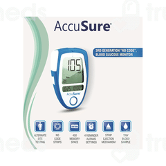 Dr Gene Accusure 3Rd Generation Blood Glucose Monitoring System 25 Strip Free 1