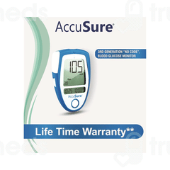 Dr Gene Accusure 3Rd Generation Blood Glucose Monitoring System 25 Strip Free 1