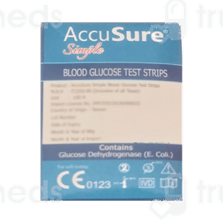 Accusure Simple Blood Glucose Test Strip 100