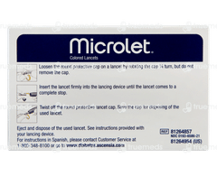 Microlet Colored Lancets 100 Microlet Colored Lancets 100