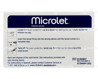 Microlet Colored Lancets 100