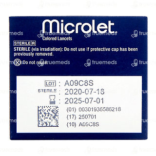 Microlet Colored Lancets 100