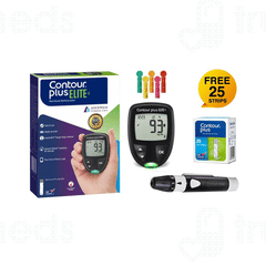 Contour Plus Elite Blood Glucose Monitoring System 1 With 20 Test Strip Free