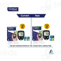 Contour Plus Elite Blood Glucose Monitoring System 1 With 20 Test Strip Free