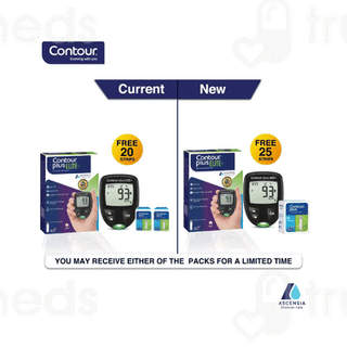 Contour Plus Elite Blood Glucose Monitoring System 1 With 20 Test Strip Free