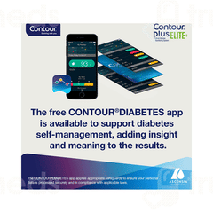 Contour Plus Elite Blood Glucose Monitoring System 1 With 20 Test Strip Free