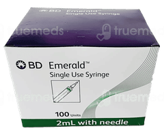 Bd Emerald 2 Ml Syringe 26G Needle 100 Bd Emerald 2 Ml Syringe 26G Needle 100