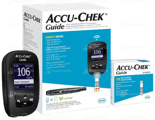 Accu Chek Guide Wireless Blood Glucose Monitoring System 1 With 10 Test Strips Free