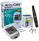 Accu Chek Instant S Blood Glucometer 10 Test Strips Free Kit 1