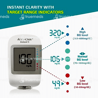 Accu Chek Instant S Blood Glucometer 10 Test Strips Free Kit 1